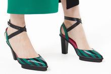 Load image into Gallery viewer, FLEI STRIPED SANDAL GREEN
