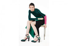Load image into Gallery viewer, FLEI STRIPED SANDAL GREEN
