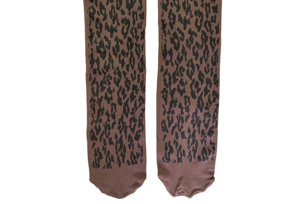LEOPARD TIGHTS BROWN,GREEN