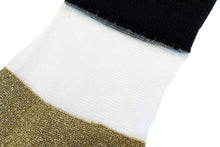 Load image into Gallery viewer, 【2022AW】SEE-THROUGH GLITTER SOCKS BLACK×GOLD,BORDEAUX×GOLD,BLACK×SILVER,WHITE×SILVER

